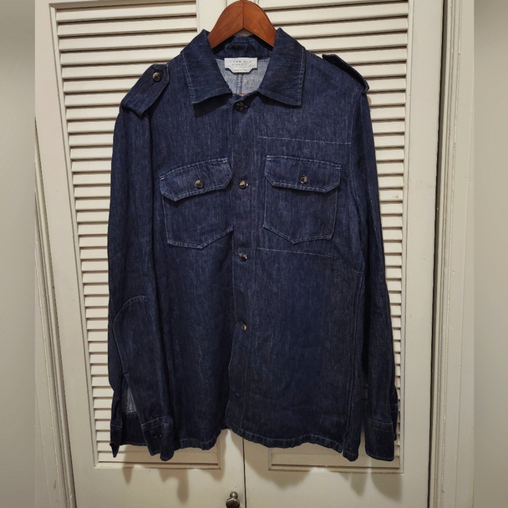 GABRIELA HEARST  Dark Blue Denim over shirt